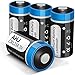 AHJ Lot de 4 Piles CR123A Lithium 3V 1600mAh Stockage de 10 Ans Piles CR17345 Jetables Puissantes [Pas pour Arlo], pour Lampe Torche Appareil numérique Jouets Microphone etc.