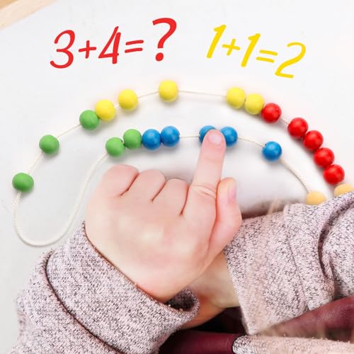 BOFUNX Einschulung Geschenke Glückswürmchen Schlüsselanhänger + Glückskarte + Rechenkette Schulkind Personalisiert Geschenk Schulanfang Glücksbringer Schultüte Füllung