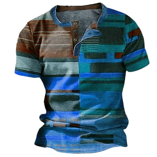 T-shirt patchwork 3D gaufré et respirant au design rétro unique
