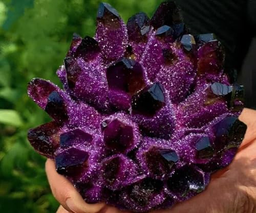 BLOCKv Natural Crystal Amethyst Cluster,...