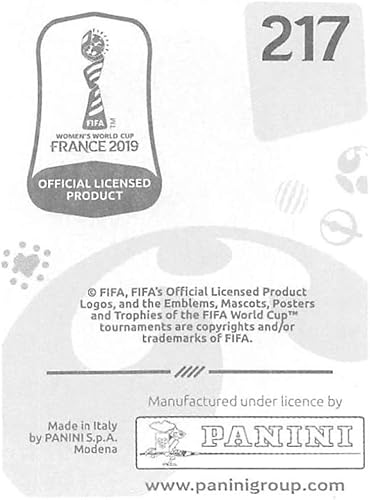 Miniatura 2 de 2019 Panini FIFA Women's World Cup France Album Stickers (Individual Sticker Only) Soccer #217 Monica Brazil 2 Inch by 2 1/2 Inch Collectible Sticker