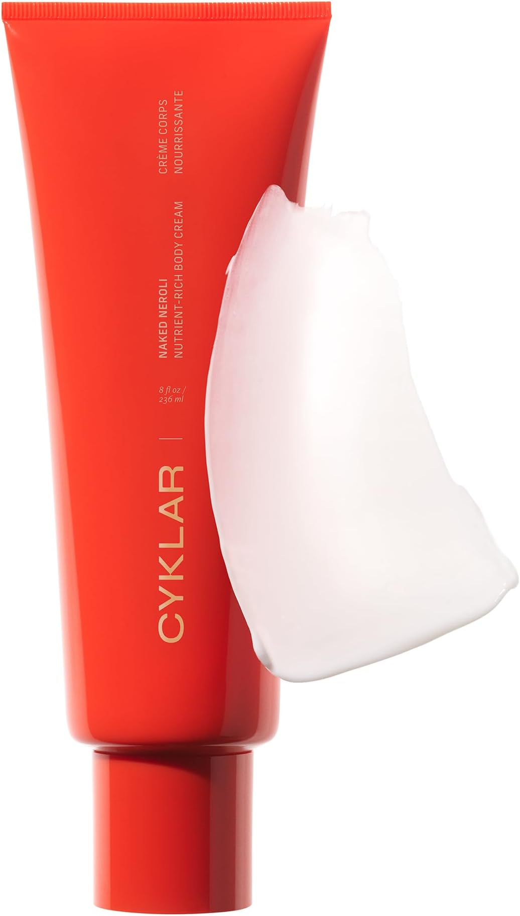 CYKLAR Nutrient Rich Body Cream. Naked Neroli Nourishing Moisturizer with Niacinamide and Banana Flower Extract. Deep Hydration, Thick Body Lotion, Dry Skin Cream for Women and Men, 8 Fl Oz