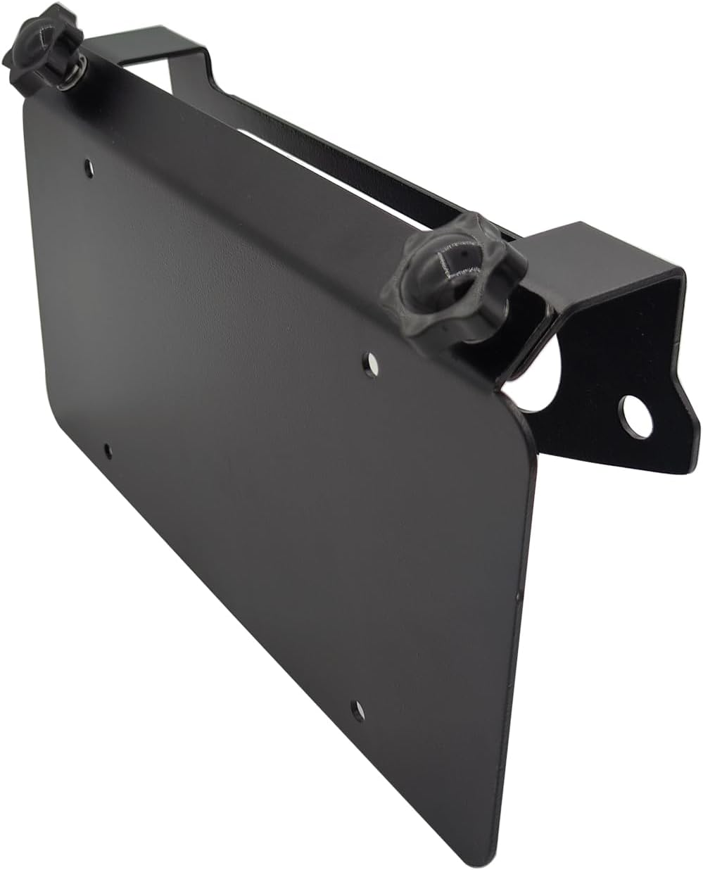 Ritafc Universal Front Winch License Plate Mount for 10" Hawse Fairlead Mount Black Stainless Steel，License Plate Mount for Aluminum Hawse Fairlead，Front License Plate Holder Bracket