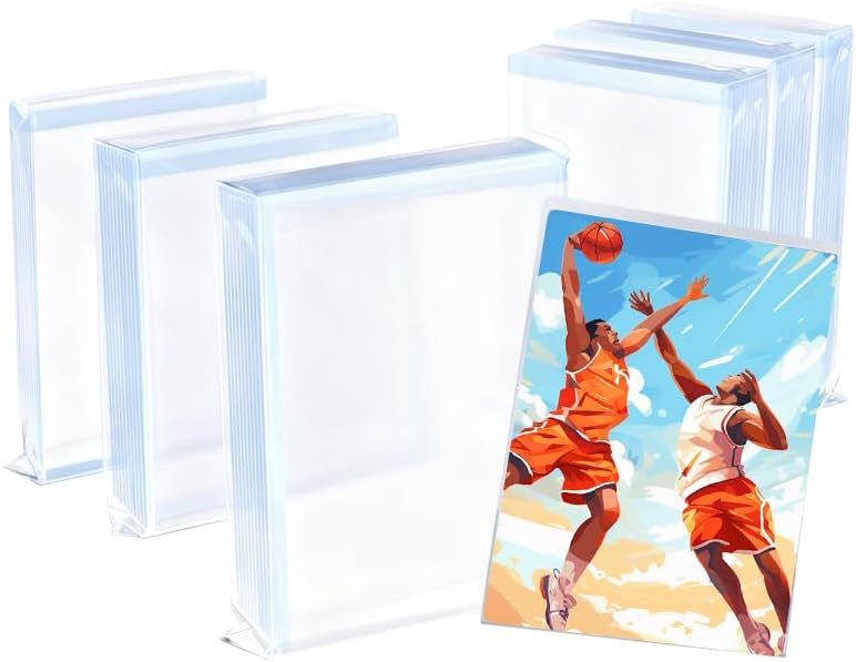 600 Count Card Sleeves, Clear Soft Plastic Card Protectors Fit for MTG Game Sleeve, Baseball Card Sleeve, Sports Card Sleeve, Standard Cards (600 PCS)