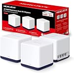 MERCUSYS Halo H50G (3-Pack) AC1900 Mesh WiFi System – Whole Home Coverage up to 6,000 ft², Seamless Roaming, Gigabit Ports, Easy App Setup, Parental Controls, Dual Band Router