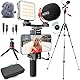 Movo iVlogger-PRO Vlogging-Kit mit Vollständigem Stativ für iPhone/Android – YouTube-Starter-Kit für Content Creator – Zubehör: Handy-Stativ, Handy-Halterung, RGB-Licht und VXR10 Richtmikrofon