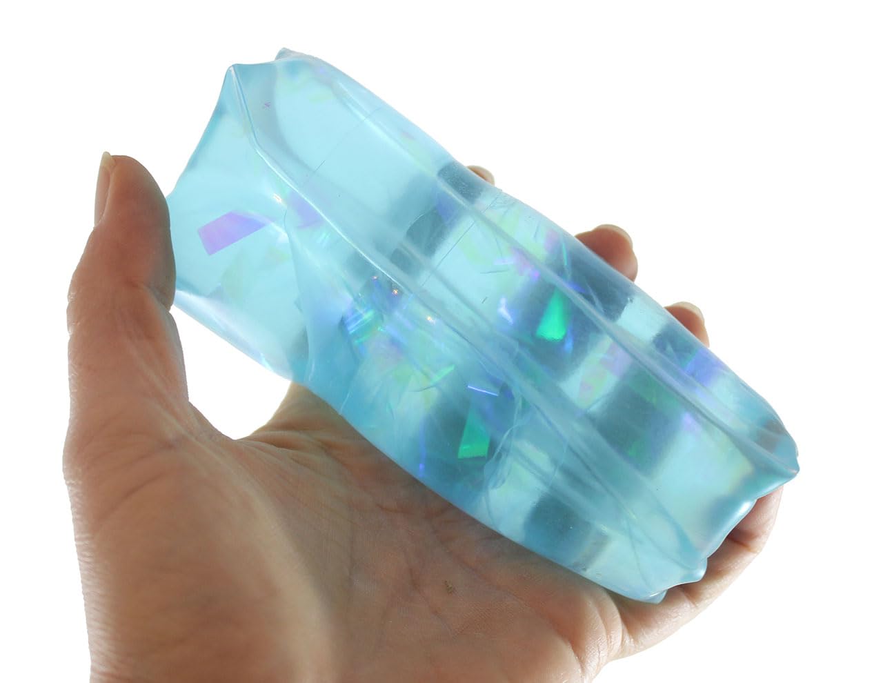 Curious Minds Busy Bags 1 Jumbo Water Trick Snake Filled with Sparkle Streamers - Stress Toy - Slippery Tricky Wiggly Wiggler Tube - Squishy Wiggler Sensory Fidget Ball Can't Hold (1 Random Color)