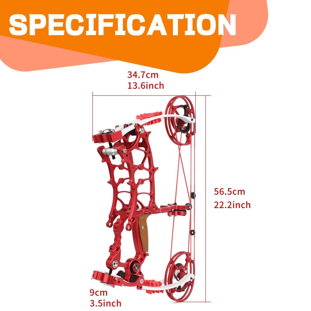 Compound-Bogen-Set für Bogenschießen, 80% Auslöseverhältnis, IBO bis 330 FPS, Zuggewicht 30–75 lbs, für Jäger und Wettkampfschützen