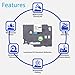 TZE-231 Compatible Label Tape Replacement for Brother TZe-231 TZ-231, Black on White, Compatible for P Touch PT-D200 PT-D210 PTH100 PT-D400, 0.47