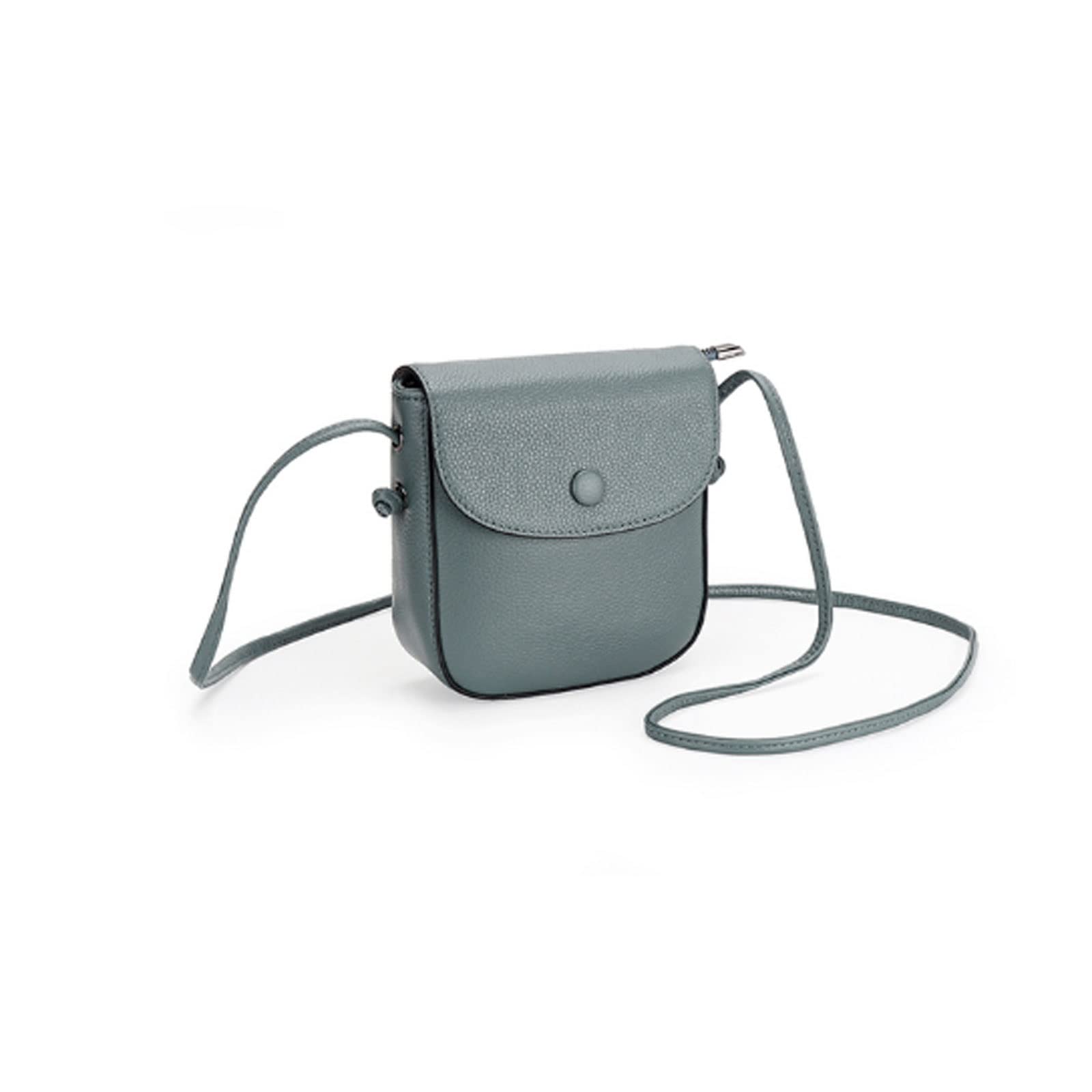 Sac à bandoulière en cuir véritable bleu parfait pour vos sorties citadines