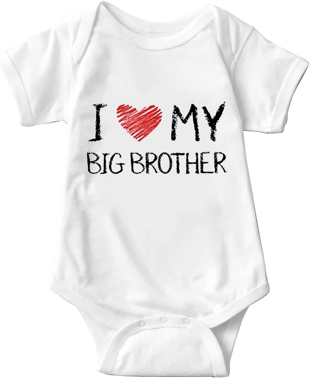 I Love My Big Sister Baby Girls Boys Bodysuit Newborn Clothes Short Sleeve Infant Romper