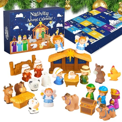 Calendrier de l'Avent de Noël : cadeau idéal avec figurines pour garçons et filles