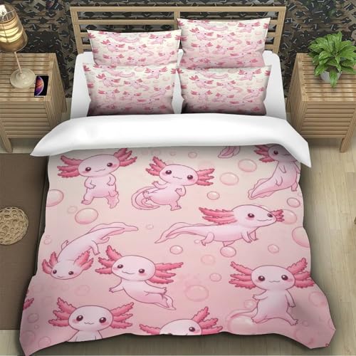 Housse de couette axolotl microfibres super douce pour bien dormir en hiver - 5