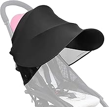 Baby Stroller Sun Shade, Stroller Sun Visor, UV Protection, Baby Guard, Universal, Foldable, Waterproof, Insect Repellent, Wind Protection, Net, Breathable, Heatstroke Prevention, Aftermarket, Heat