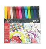 Sakura XBR-12SA 12-Piece Koi Assorted Coloring Brush Pen Set