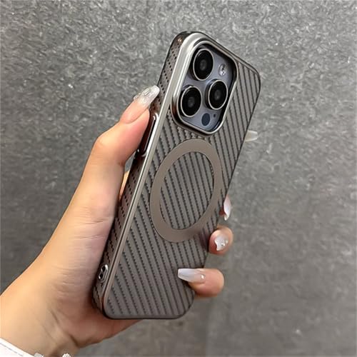 Étui de charge sans fil magnétique iPhone 15 Plus coque transparente