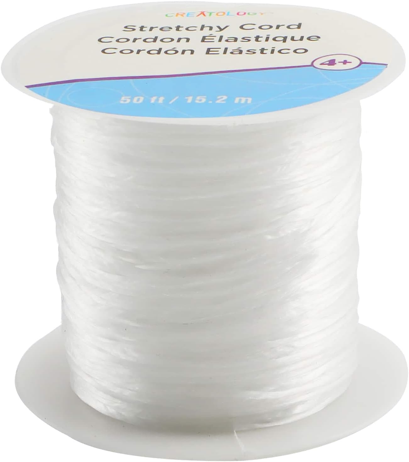 Creatology White Stretchy Cord, 12 Pack