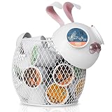 Picture of Made Easy Kit Coffee Pod Basket Organizer Useful Decor - Compatible with Keurig K-Cup Pods - Home Coffee Bar Functional Decoration - Café Station Countertop Freestanding Storage Accessory (WHT Bunny)