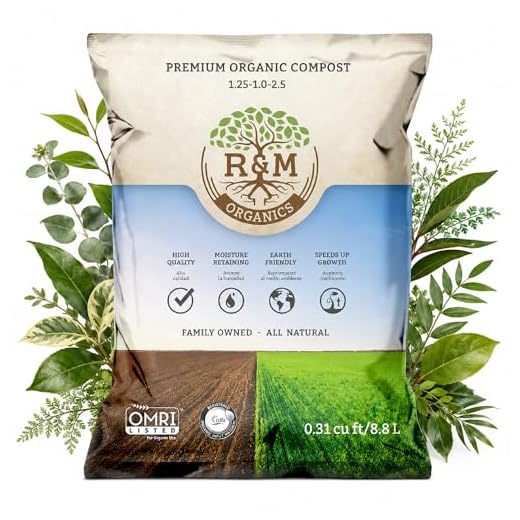 R&M Organics Compost Soil Amendment Fertilizer for Garden Plants & Lawns