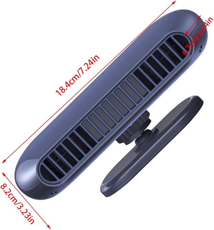 Riloer Mini Fan Small Quiet 1 Set Without Diffuser Tablets, Personal Small Car USB Fan Fit for Car Cooling Home Office Car Summer Travel Gifts, Four Speed Adjustment Twin Turbo Rechargeable White