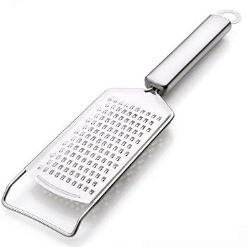 Cheese Grater, Stainless Steel Cheese Grater, Steel Kisni for Kitchen, Ginger, Garlic, Nutmeg & Chocolate Grater (Round Grater (Pack of 1)