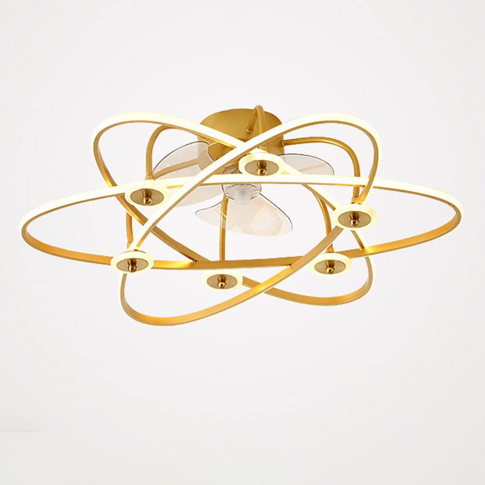 Ventilateur de plafond muet intérieur avec plafonnier LED 3 vitesses