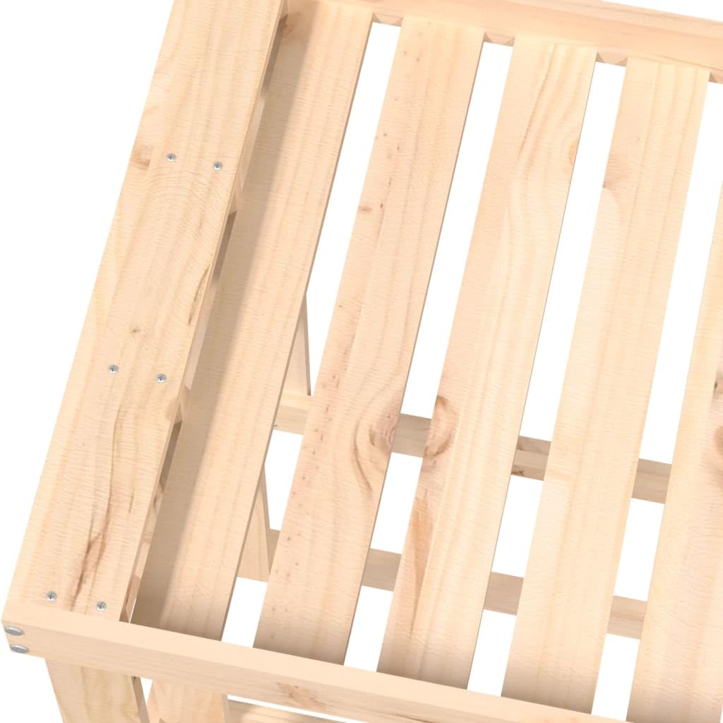 Regał na drewno opałowe 108 x 52 x 74 cm z litego drewna sosnowego, stojak na drewno opałowe, stojak na drewno opałowe, stojak na drewno opałowe, stojak na drewno opałowe, stojak na drewno