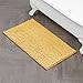 Produktbild Laura Ashley Astor Bath Mat 100% Polyester, hochwertige Badezimmer-Dekoration, maschinenwaschbar, TPR-Rückseite, Chenille-Badematte, gelb, 1'8" x 2'10" (Rectangular)