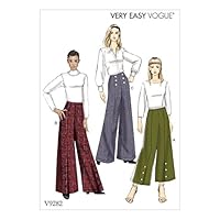 Vogue Patterns V9282OSZ Damenhose, Taschentuch, Mehrfarbig, 15 x 0.5 x 22 cm