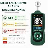 VORKIN Wilgotnościomierz, Miernik Wilgotności Drewna i Materiałów Budowlanych, Bezinwazyjny Miernik do Ścian, Betonu i Tynku, Cyfrowy Tester Wilgotności