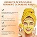 Turmeric Face Wash+Turmeric Cleansing Pads,100% Natural Turmeric Cleansing Pads, Reduce Blemishes & Dark Areas,Daily Cleansing,Cleans the Skin, Gentle Skin Care(1Set)