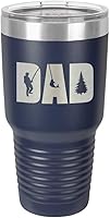 Vista 11 de Dad KNOCKOUT FISHING - Vaso de 30 onzas con popote y tapa superior deslizante Taza de viaje de acero inoxidable Comparar con Yeti Rambler