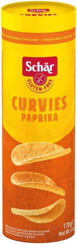 GLUTENSİZ Schar Curvies Paprika Cips 170 gr