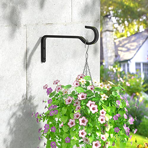 Heavy Duty 14.5cm Black Hanging Basket Brackets - 2 Pack 2 Heavy Duty 14.5cm Black Hanging Basket Brackets - 2 Pack - Image 2