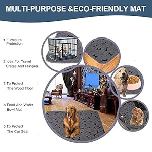   Washable-Dog-Pee-Pads-with-Free-Grooming-GlovesNon-Slip-Dog-Mats-with-Great-Urine-AbsorptionReusable-Puppy-Pee-Pads-for-WhelpingPottyTrainingPlaypen