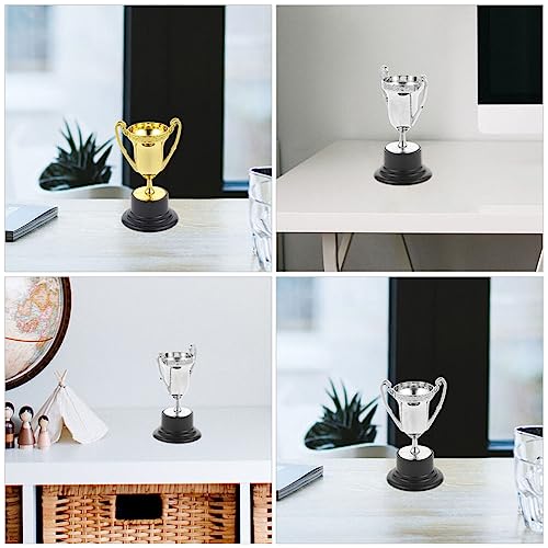 ERINGOGO Mini Copos De Troféu De Prêmio Infantil 3 Peças De Plástico Prata Bronze Conjunto De Troféu