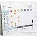QUOKKA Magnetic Behavior Chore Chart for Kids at Home - Gift Reward Visual Schedule Chart - Dry and Erase Routine and Responsibility - Use 48 Magnets & 49 Stars - from Toddlers to Teens