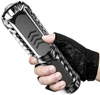 CUIKOSAER Strong Light Flashlight, Multifunctional Rechargeable Flashlight, 2 in 1 Charger and Flashlight High Lumens with 4500M Long Lighting Range High Power Wick Automotive Grade Brightness