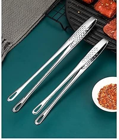 304 Stainless Steel Food Tongs Korea BBQ Tongs Steak Tongs Self Service Japanese Foods Tongs Home Picnic BBQ Tongs 24cm