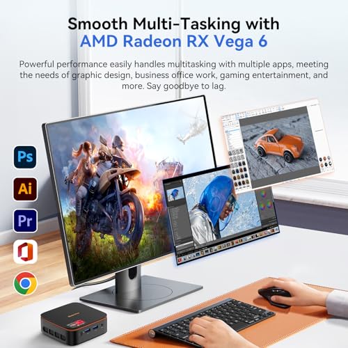 Image of Blackview MP20 Mini PC, AMD Ryzen 3300U Win 11 Pro Mini Computer, 16GB RAM 512GB SSD (up to 2TB), Dual 4K Screen Support HDMI DP, SFF Small Desktop PC for Office Work Home HTPC | 3300U Processor, Win 11 Pro, (up to 2TB), Dual 4K Display HDMI DP, SFF Small Desktop PC for Office Home HTPC