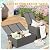 U-MAX Metal Patio Furniture Set, 7 Pieces Outdoor Sectional Conversation Set with 2 Storage Boxes, Patio Deal Outdoor Couch Sofa Modern Setting Set with Dark Grey Cushions for Lawn, Backyard, and Deck