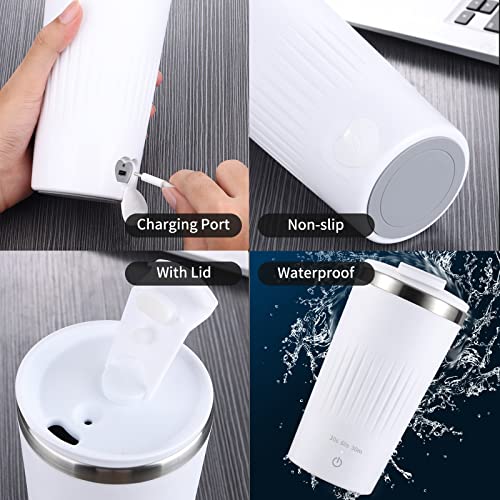 300 ml caneca auto-agitada com tampa 3 velocidades copo de café com agitação magnética automática co