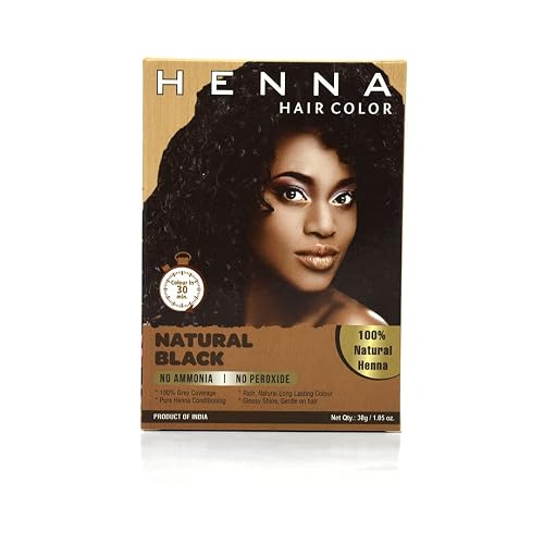 HENNA HAIR COLOR 30 Minute Enriched with Herbs Natural Black