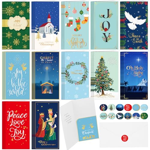 Glenmal 48 Pack Christmas Money Holders for Cash Gifts Cards