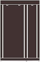 Vista 136 de 67" Portable Wardrobe Closet, Wardrobe Closet for Hanging Clothes with 2 Hanging Rods, 12 Clothes Storage Organizer Shelves, Non-Woven Fabric Grey