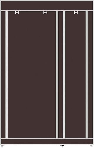 Vista 136 de 67" Portable Wardrobe Closet, Wardrobe Closet for Hanging Clothes with 2 Hanging Rods, 12 Clothes Storage Organizer Shelves, Non-Woven Fabric Grey