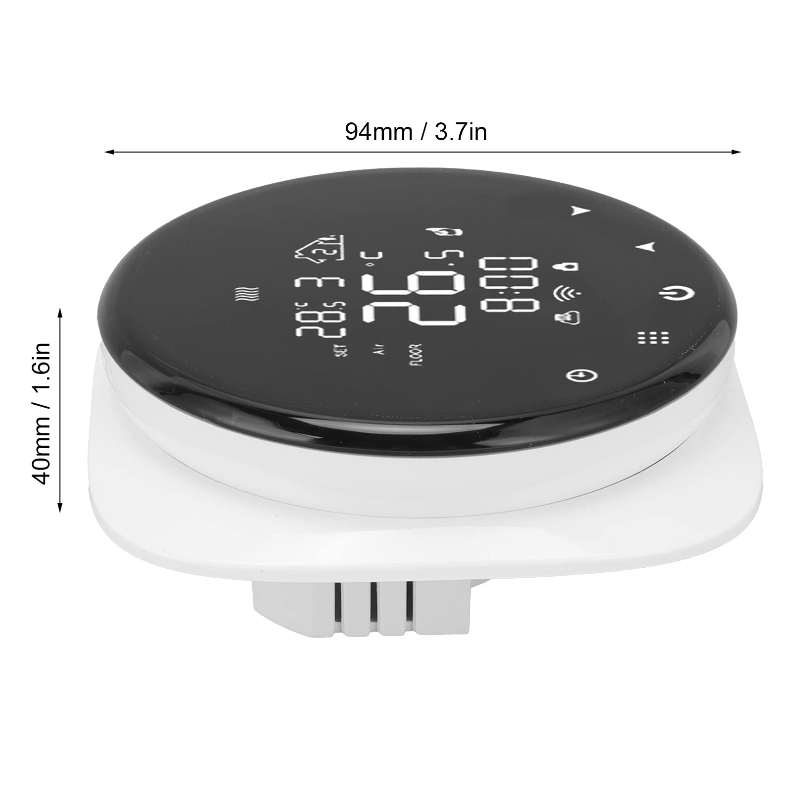 CHICIRIS Termostato Programmabile Smart WiFi per Riscaldamento a Pavimento Elettrico 16A Materiale ABS di Lunga Durata per Uso Domestico