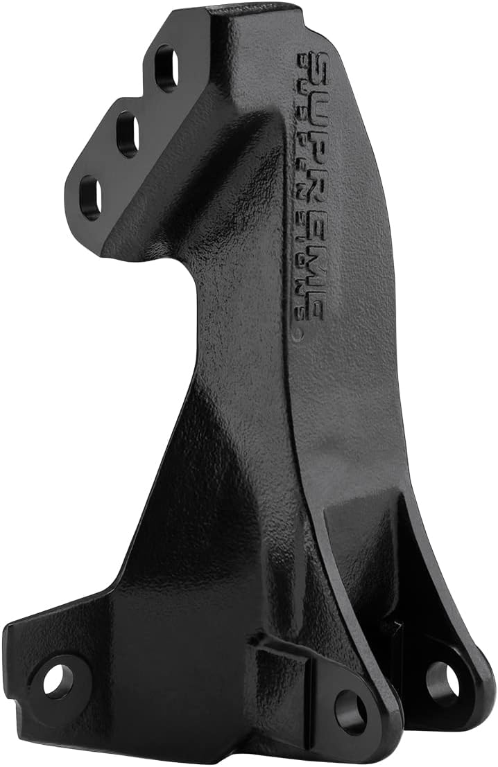 Supreme Suspensions Heavy-Duty Track Bar Bracket for 2008-2022 Ford F250 / F350 Super Duty 4WD - OEM Style, Black, Steel, MOUNT BRACKET