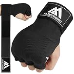 flintronic Gel Boxing Hand Wraps Inner Gloves, 95CM Quick Long Wrist Straps, Elasticated Padded Hand Wraps for MMA, Muay Thai, Kickboxing, Martial Arts Training, Combat Sports (L)