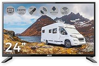 AKAI 12V TV 24" Smart HD LED Television | Satellite Receiver Freeview HD, WiFi 2x HDMI, 2x USB Ports & 12 Volt Input for Caravans, Motorhomes, Trucks, Boats, Trailers & Travellers: AKTV2423-12V